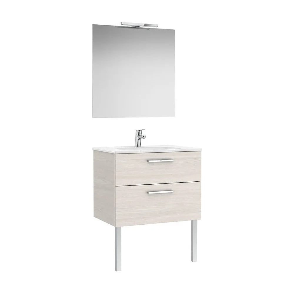 Conjunto de Baño de 2 Cajones de 70 cm Colección Victoria Fresno Roca - Vista 2