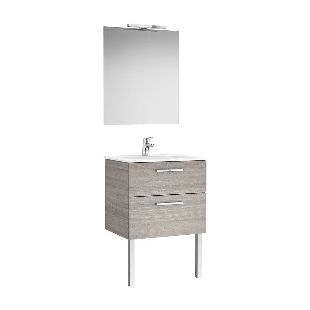 Conjunto de Baño Suspendido de 60 cm Colección Victoria Roble Roca - Vista 2