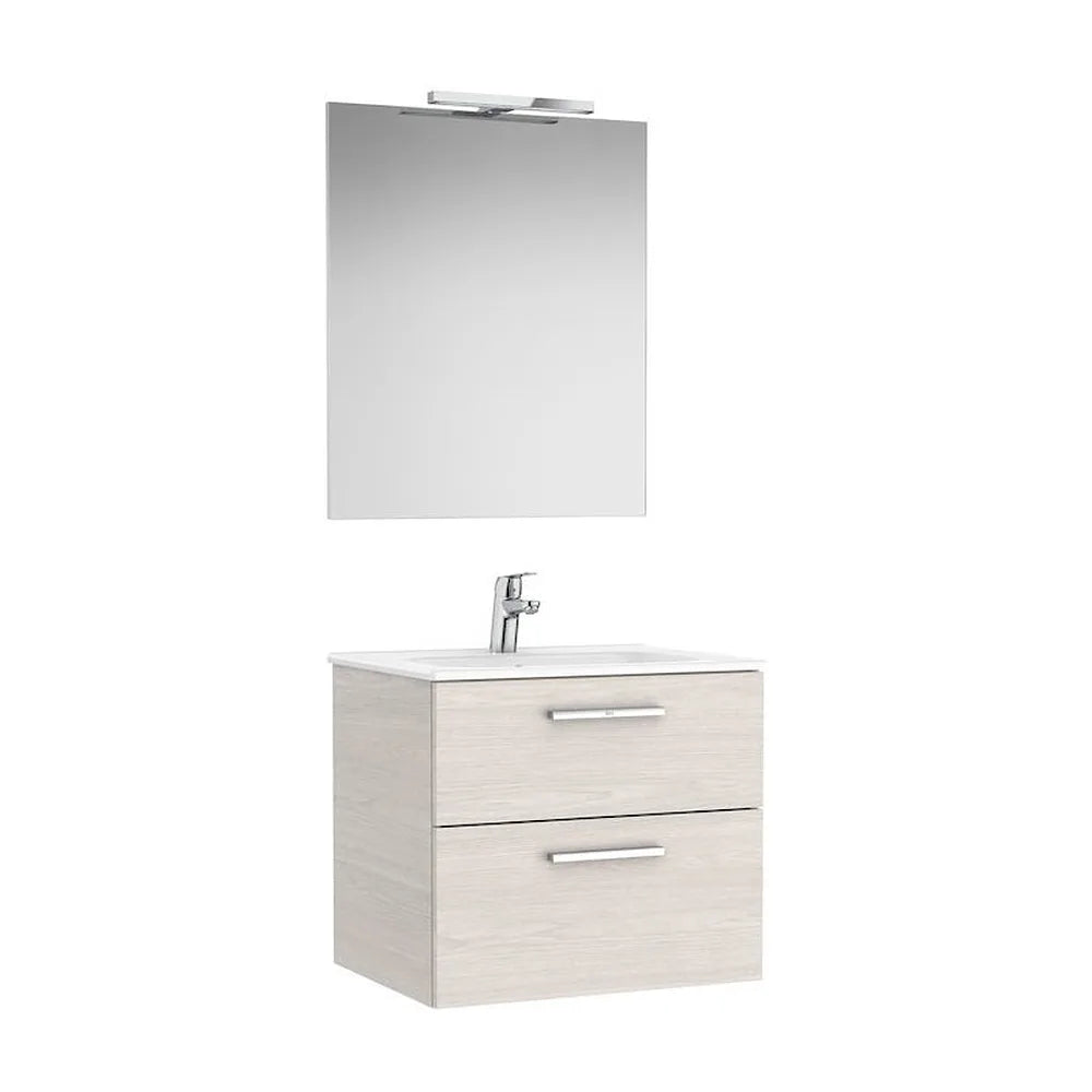 Conjunto de baño de 60 cm con un acabado en color fresno nórdico Pack Victoria Roca - Vista 1