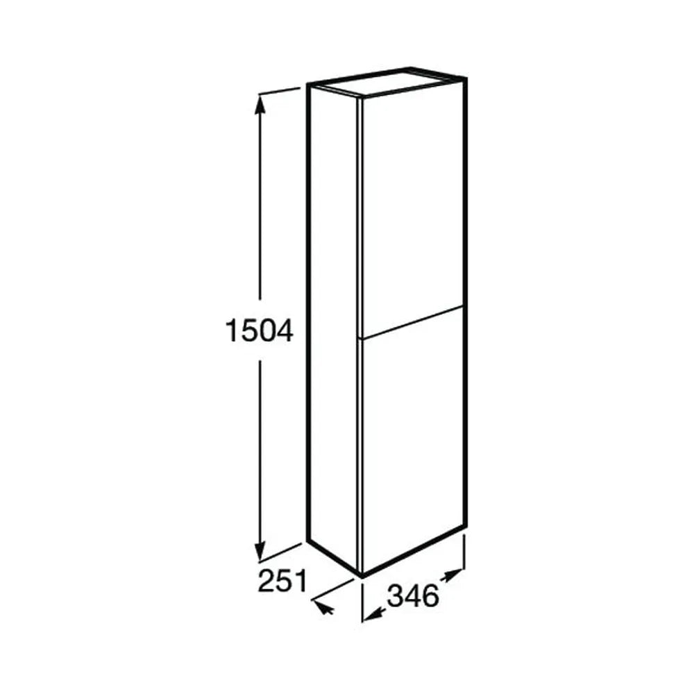 Mueble Auxiliar Suspendido Compacto Gris Ártico de 35 cm Colección The Gap Roca - Vista 2