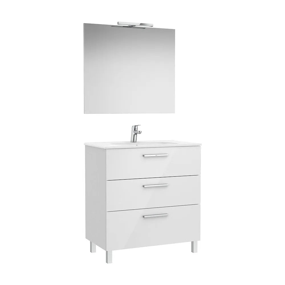 Conjunto de Baño Family de 80 cm Colección Victoria Blanco Brillo Roca - Vista 5