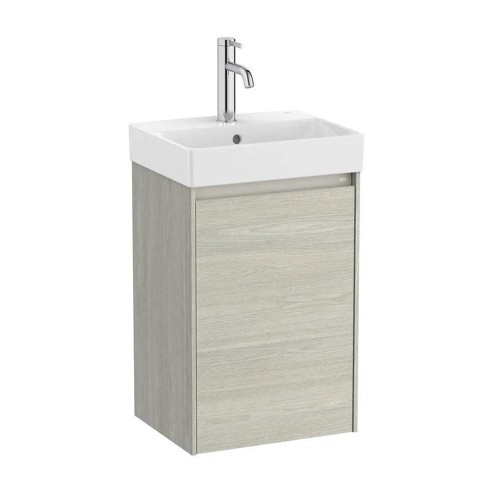 Mueble de baño con lavabo de 40 cm de ancho en acabado roble claro Unik Ella Ona Roca - Vista 1