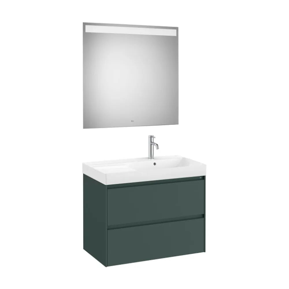 Conjunto de Baño a Derecha Verde Montaña Ona de 80 cm Colección Unik Roca - Vista 1