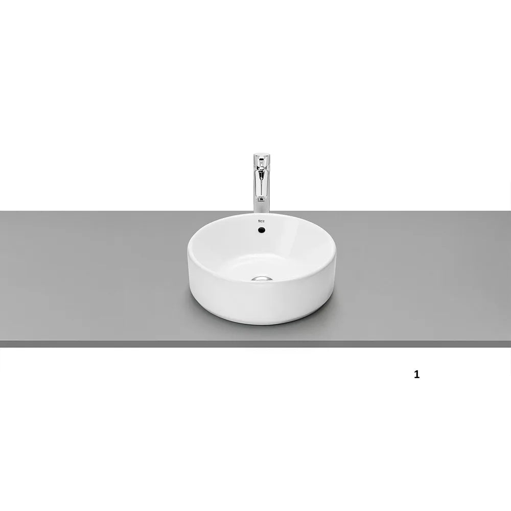 Conjunto de Baño de Mueble y 2 Cajones para Lavabo a la Izquierda y Espejo Color Olmo Oscuro de 80 cm Colección Ona Roca - Vista 3