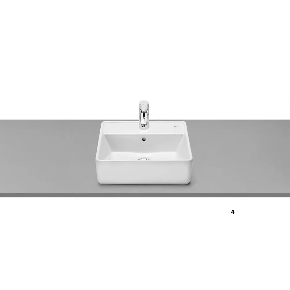 Conjunto de Baño de Mueble y 2 Cajones para Lavabo a la Izquierda y Espejo Verde Montaña de 80 cm Colección Ona Roca - Vista 6
