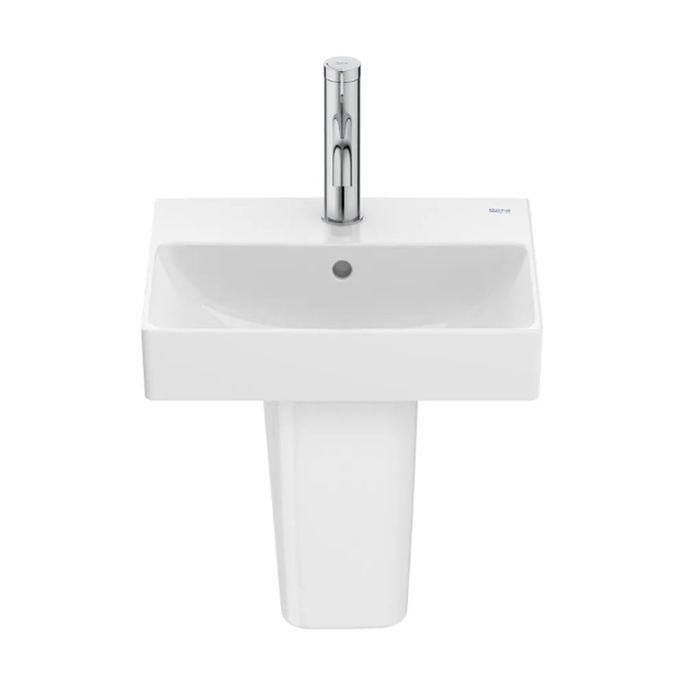 Lavabo Mural de Fineceramic con Semi Pedestal Ona 40 cm Blanco Roca - Vista 1