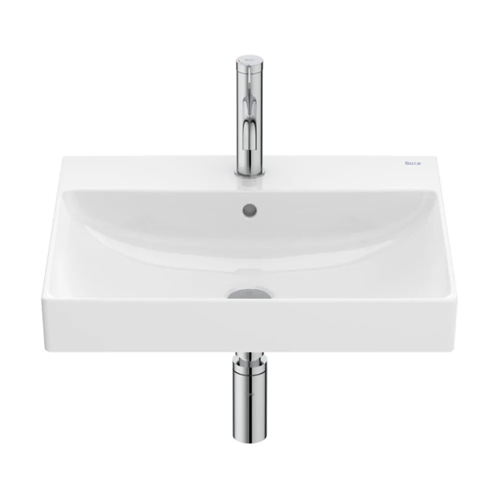 Lavabo de Porcelana con Semipedestal Ona 55 cm Blanco Roca - Vista 2