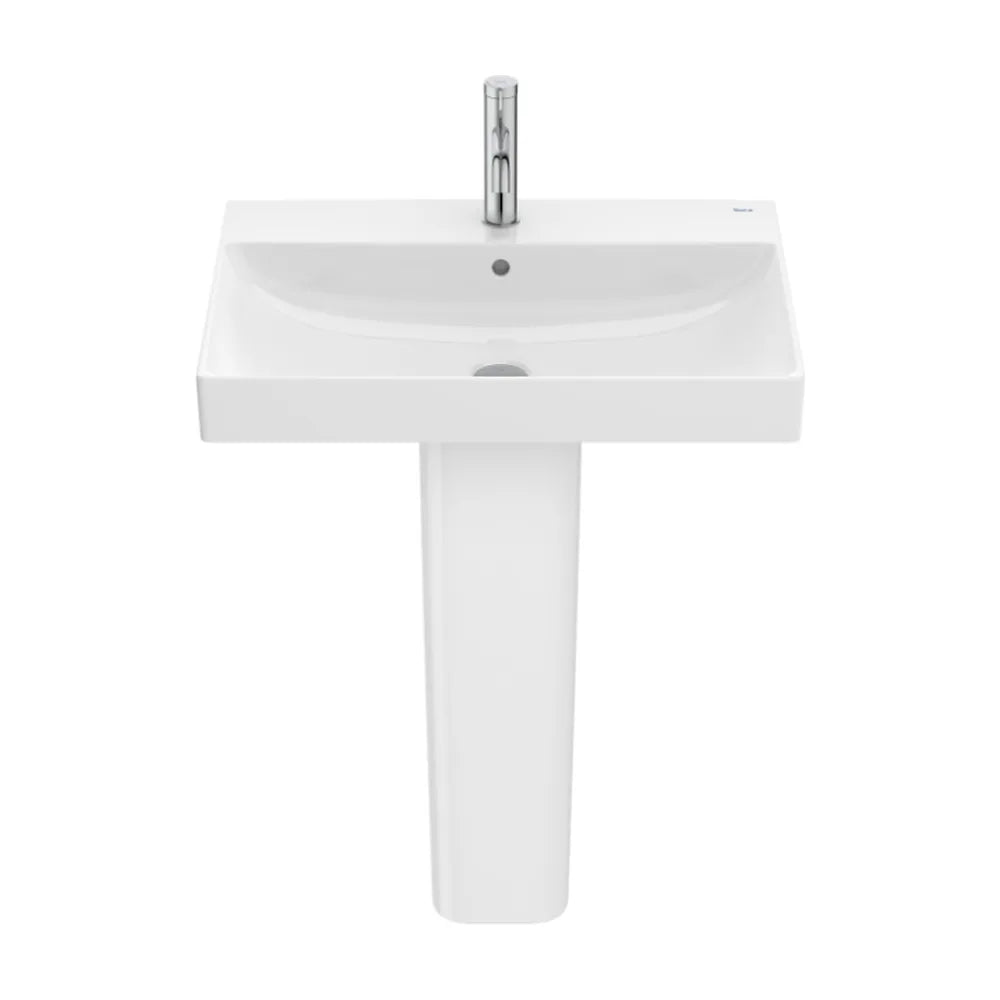 Lavabo de Porcelana con Pedestal Ona 65x46cm Blanco Roca - Vista 1