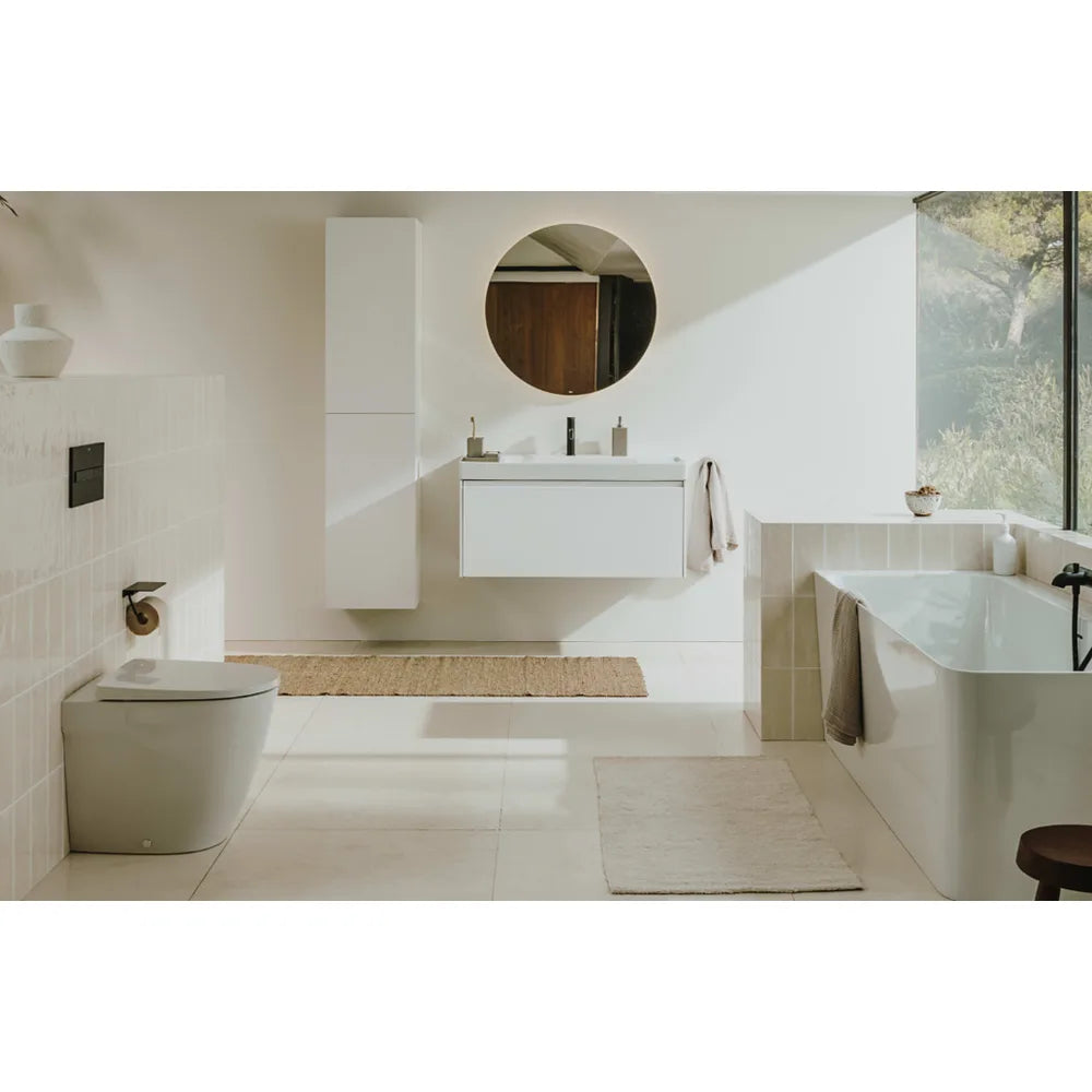 Mueble auxiliar con una puerta de 40 cm de ancho en color blanco mate Delta Ona Roca - Vista 2