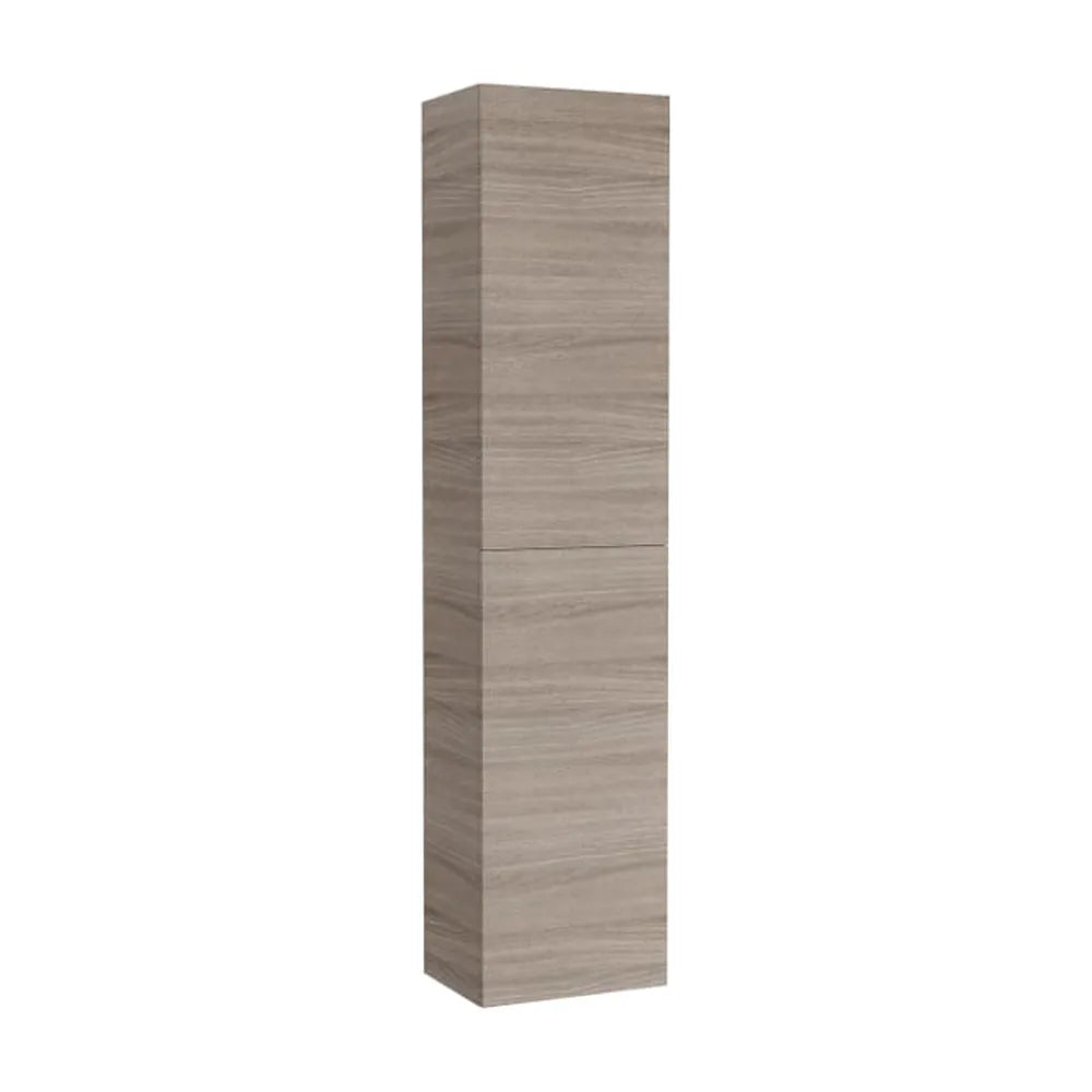 Mueble auxiliar de 40 cm de ancho con una puerta en color olmo oscuro Delta Ona Roca - Vista 1