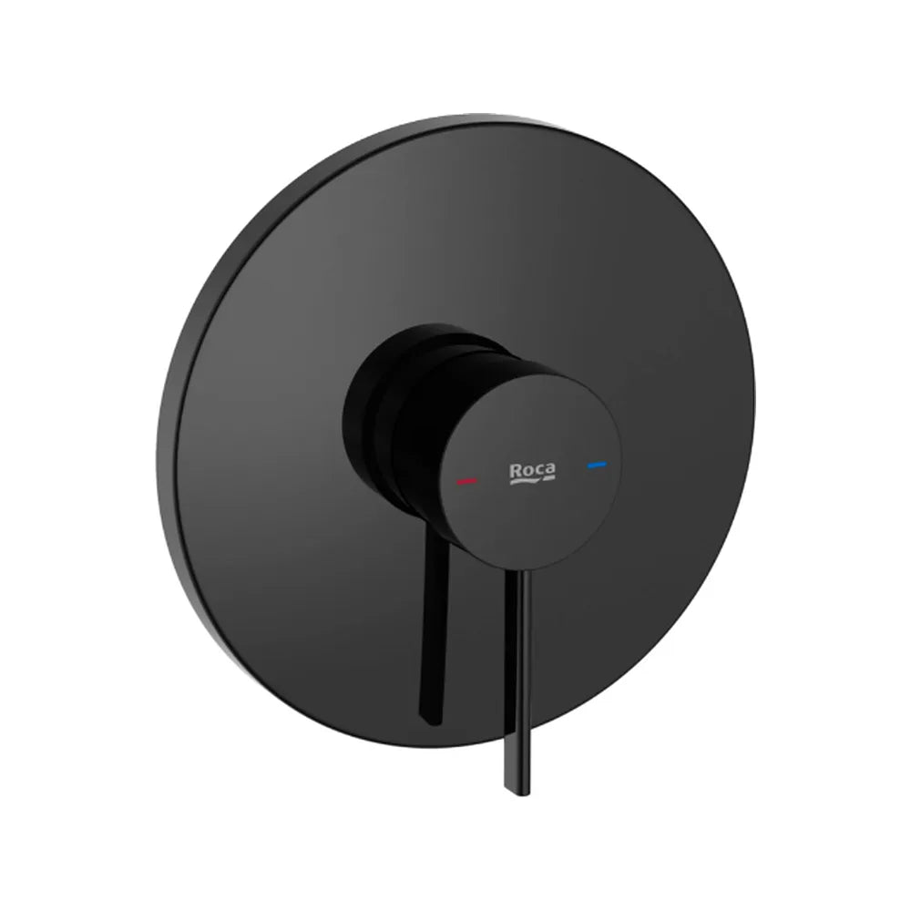 Grifo monocomando para ducha de 16cm y empotrable de color negro titanio Ona Roca - Vista 1