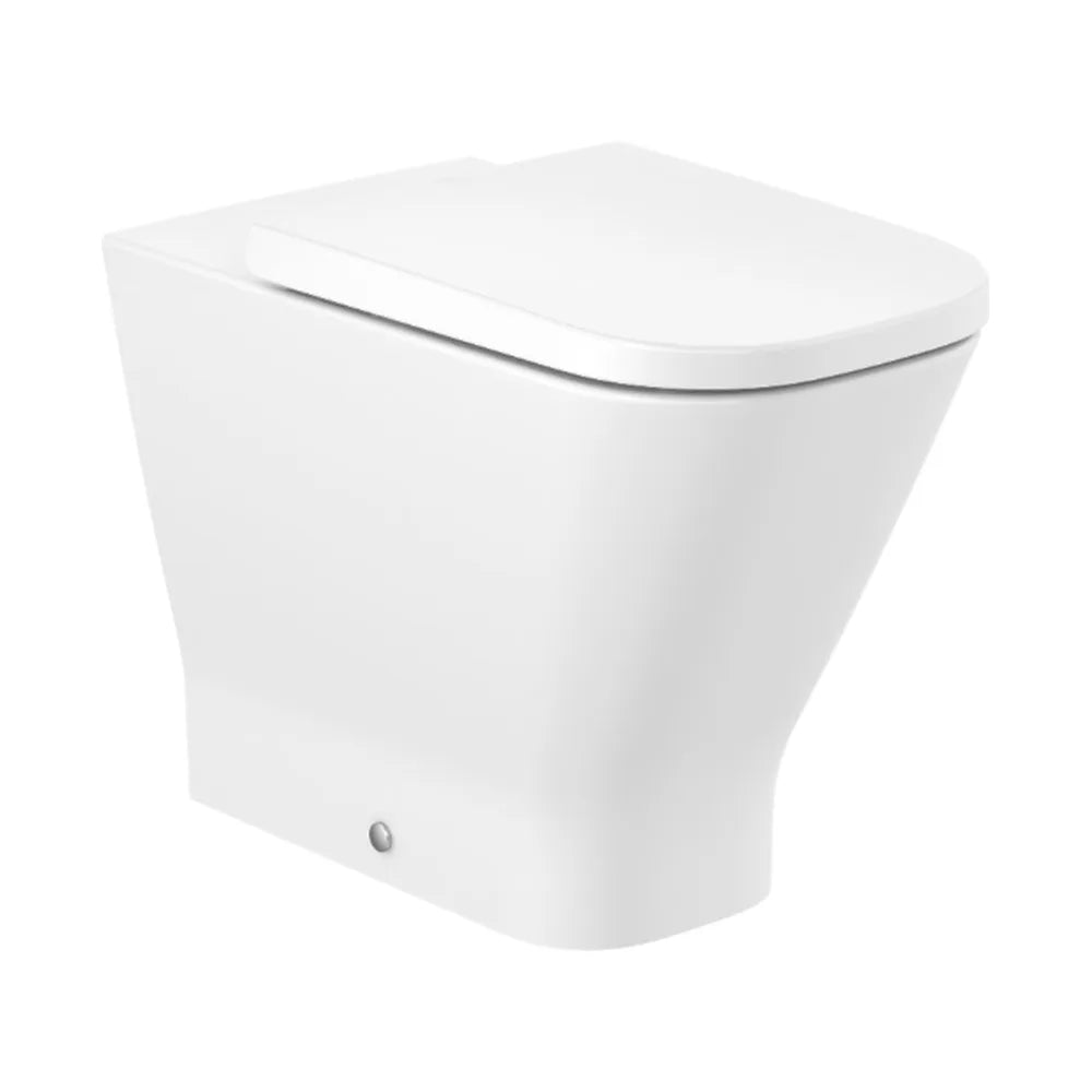 Taza de Porcelana para Tanque Alto a Pared Rimless The Gap Square Blanco Roca - Vista 1