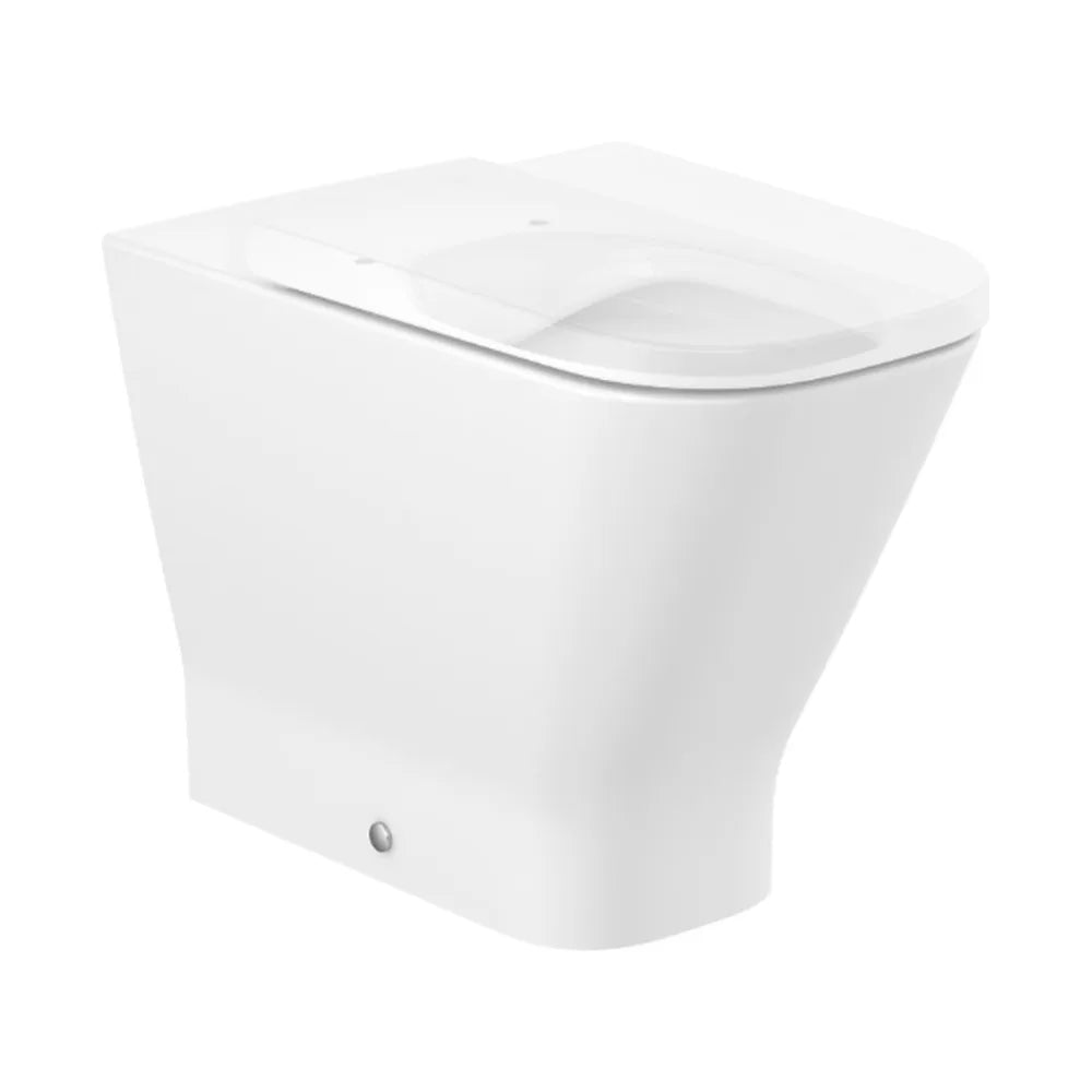 Taza de Porcelana para Tanque Alto a Pared Rimless The Gap Square Blanco Roca - Vista 2