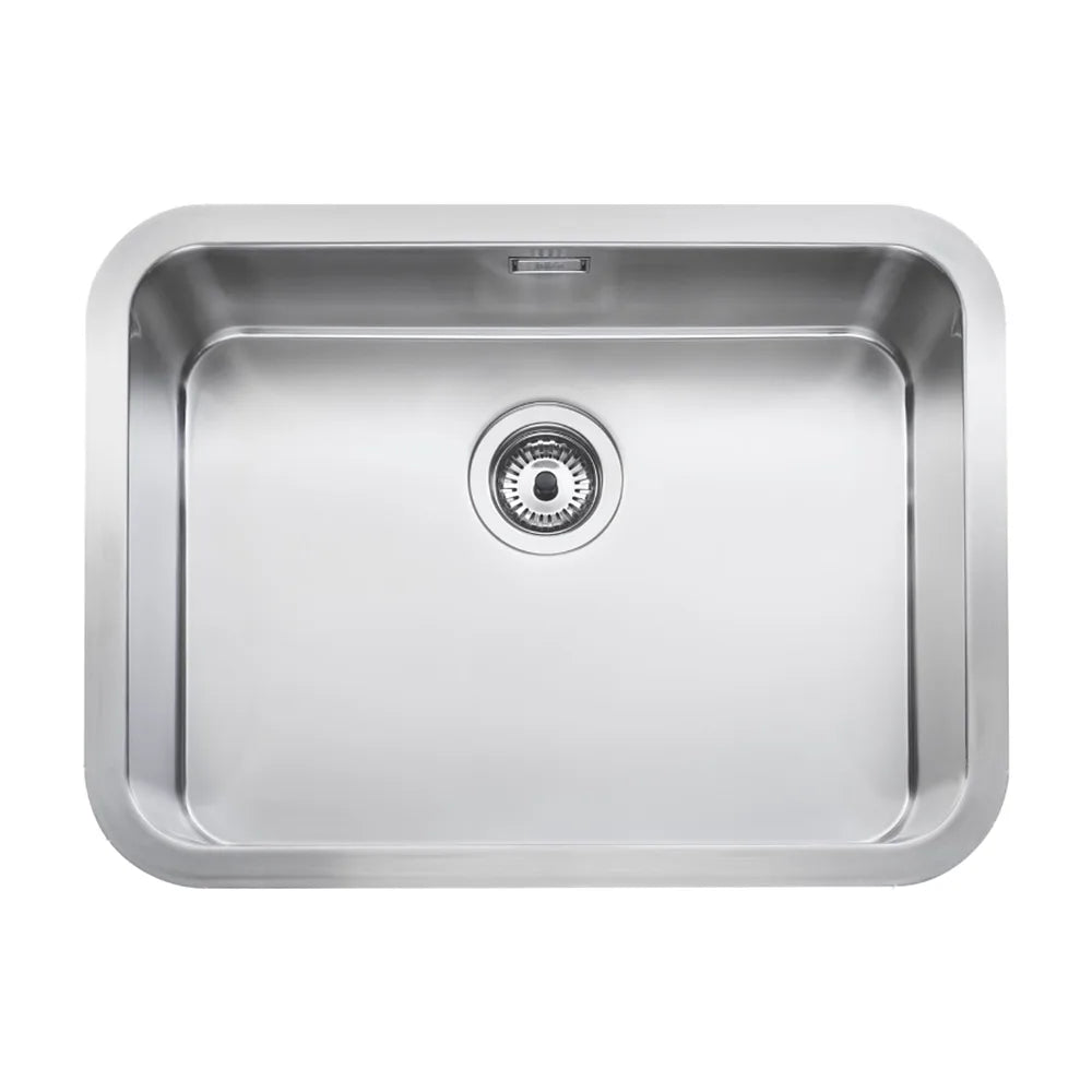 Fregadero de bajo encimera de acero inoxidable con una cubeta de 61 cm Berlin Roca - Vista 1
