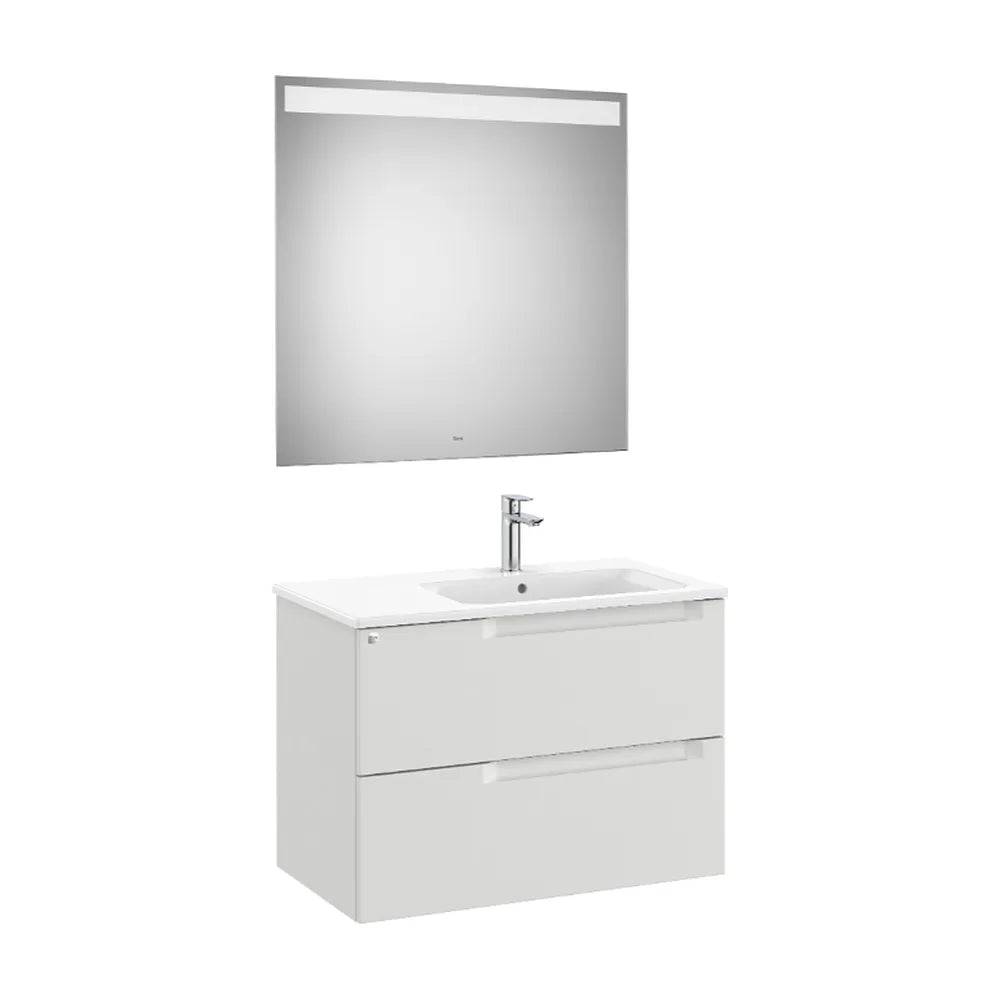 Conjunto Lavabo a Derecha Gris Piedra Aleyda 80 cm Roca - Vista 1