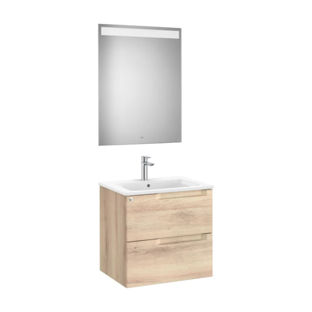 Conjunto Lavabo Centrado Madera Aleyda 60 cm Beige Roca - Vista 1