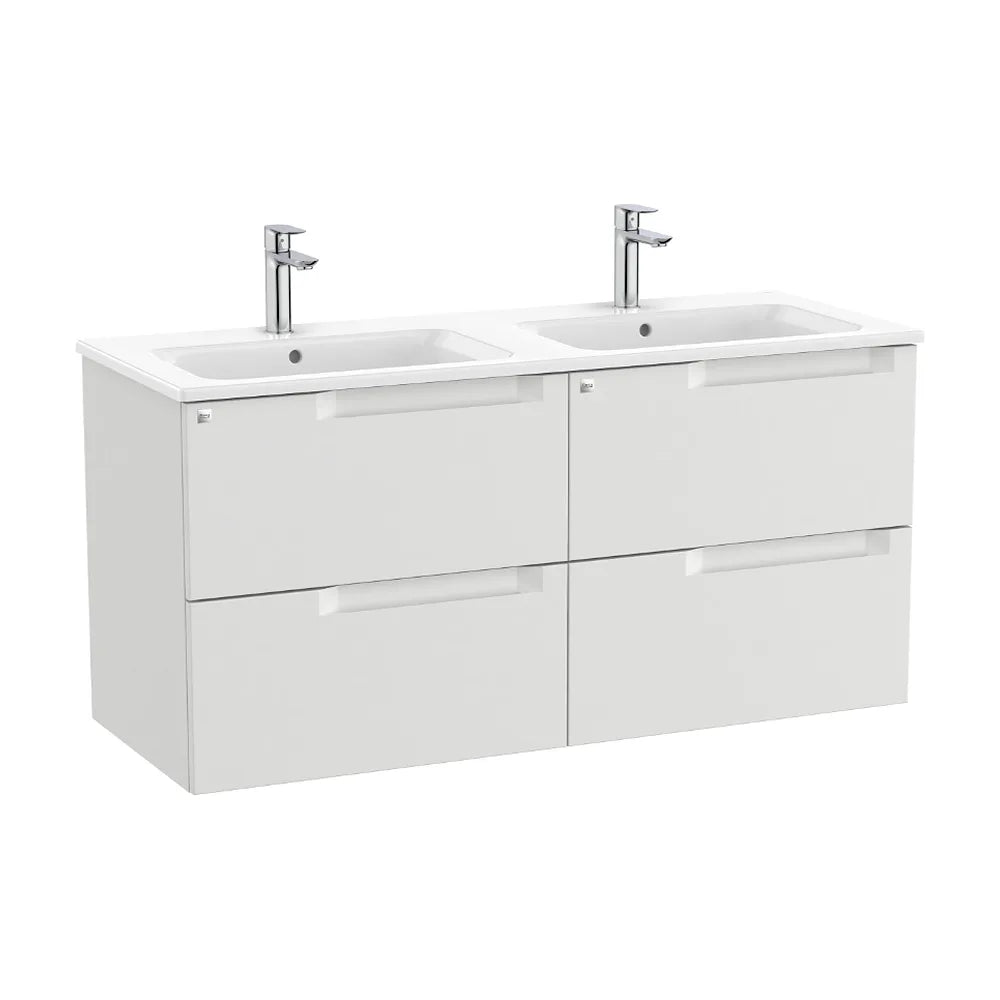 Mueble de Baño con Lavabo Doble Gris Piedra de 120 cm Colección Aleyda Roca - Vista 1