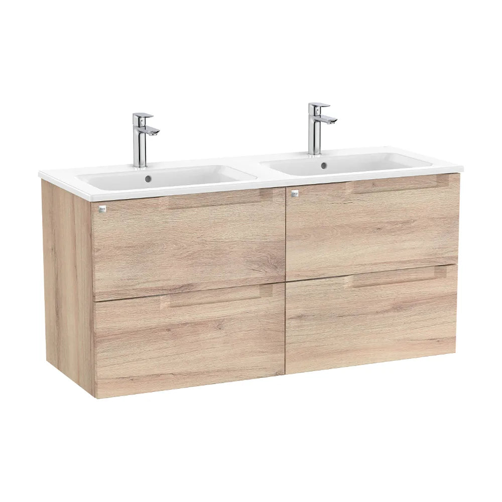 Mueble de Baño con Lavabo Doble Madera de 120 cm Colección Aleyda Beige Roca - Vista 1
