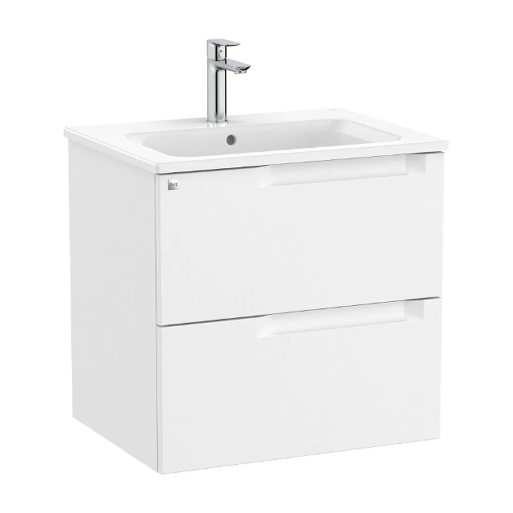 Mueble de Baño con Lavabo Centrado de 60 cm Colección Aleyda Blanco Mate Roca - Vista 1