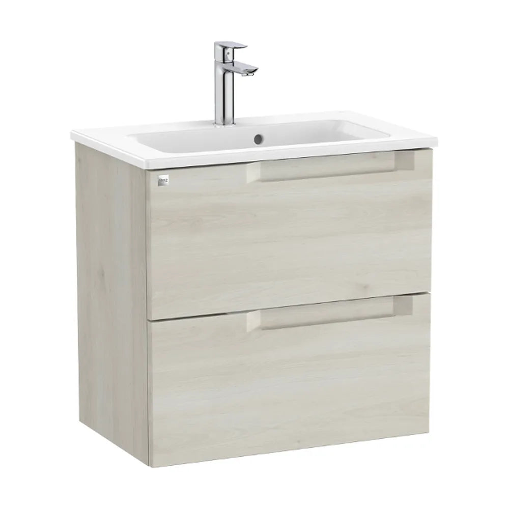 Mueble de Baño con Lavabo Centrado Madera de 60 cm Colección Aleyda Blanco Roca - Vista 1