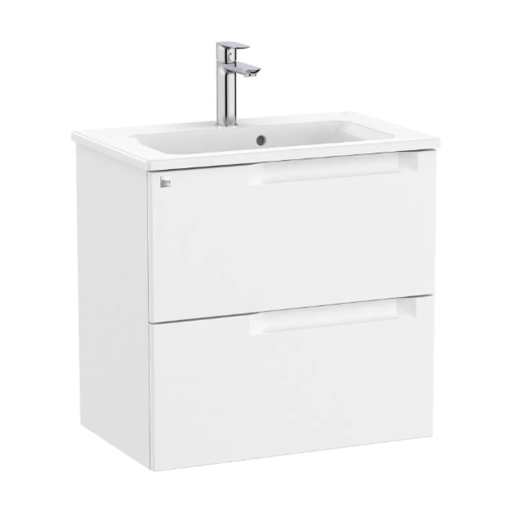 Mueble de baño de 60 cm de ancho con lavabo centrado en color blanco mate Aleyda Roca - Vista 1