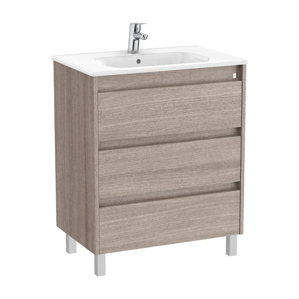 Mueble de Baño con Lavabo y 3 Cajones City de 70 cm Colección Tenet Roble Roca - Vista 1