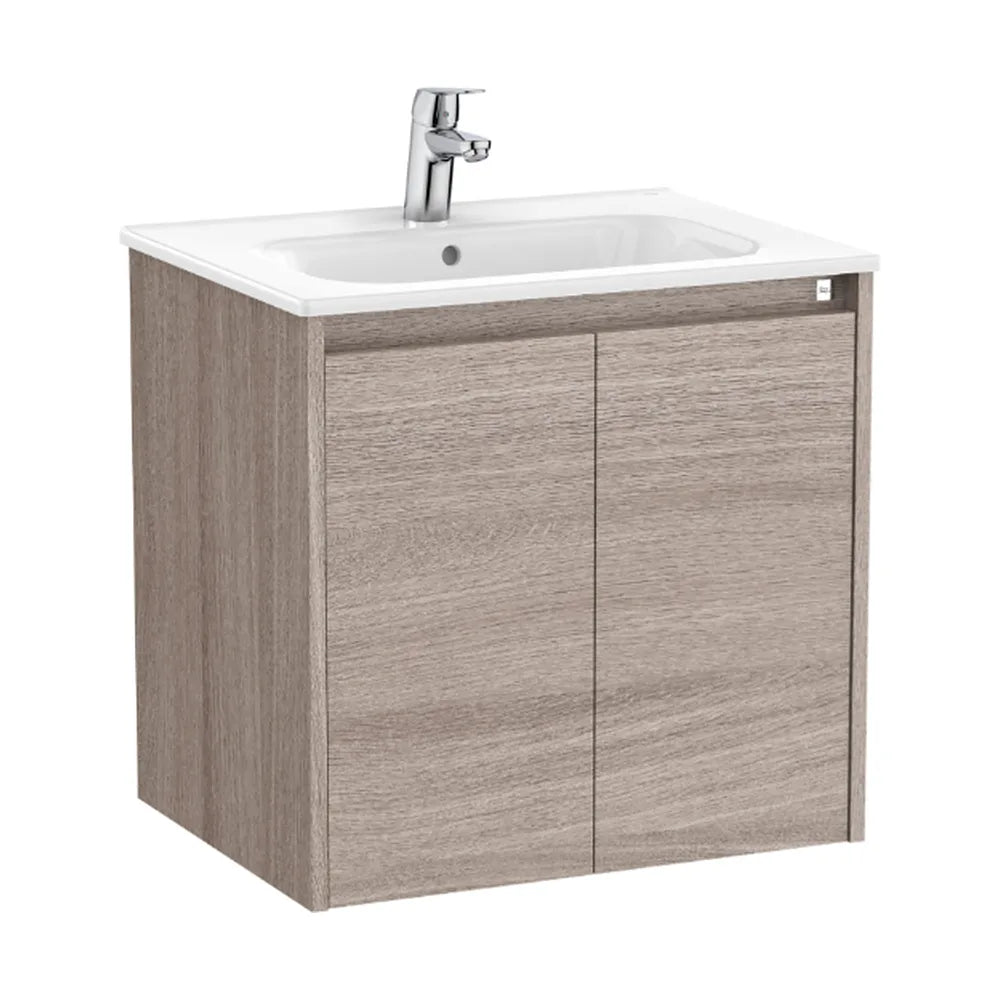 Mueble de Baño con Lavabo y 2 Puertas con City de 60 cm Colección Tenet Roble Roca - Vista 1