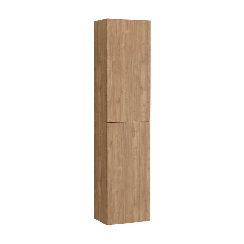 Mueble columna auxiliar para baño reversible y suspendido en color nogal Extra Roca - Vista 1