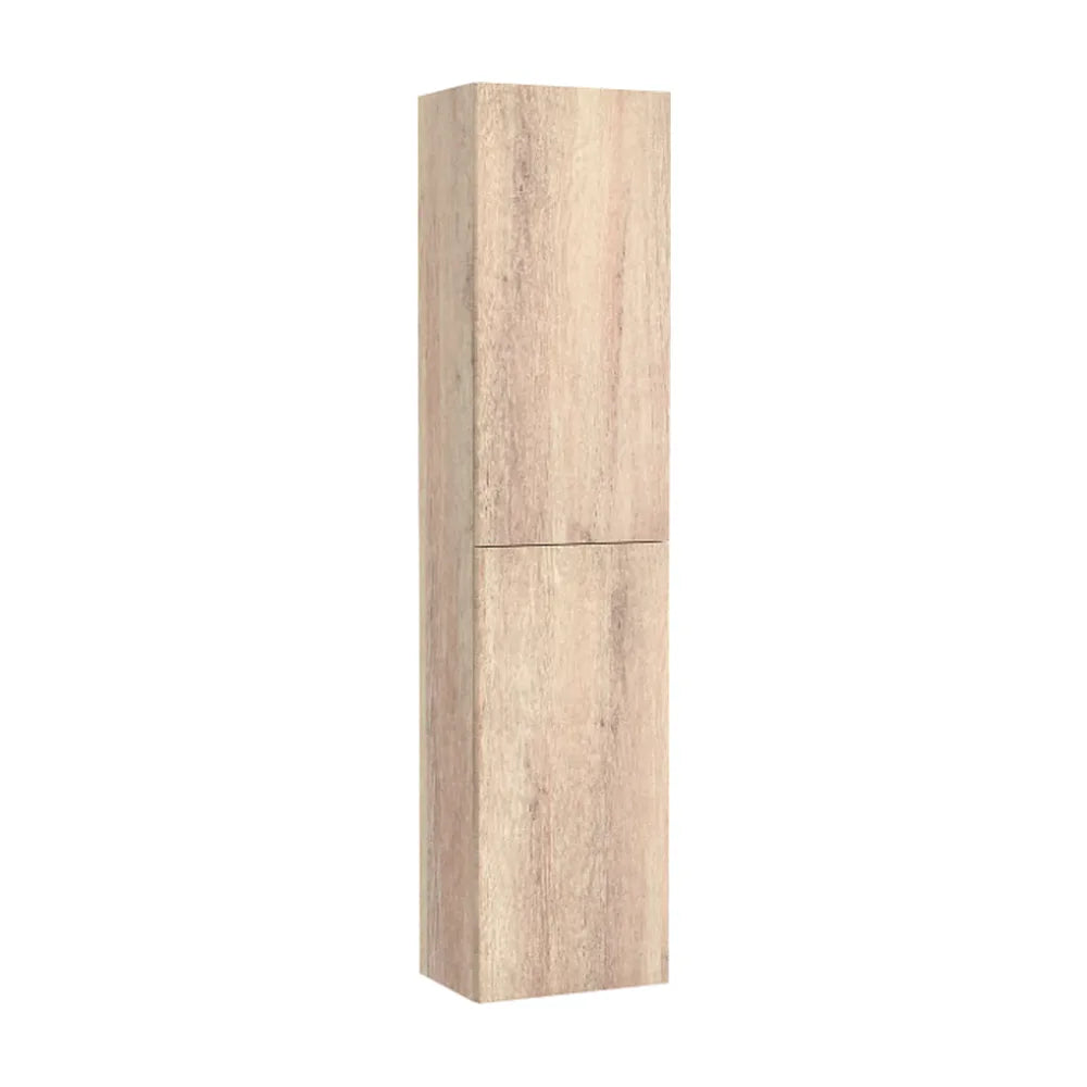 Mueble columna auxiliar de baño reversible y suspendido en color beige madera Extra Roca - Vista 1
