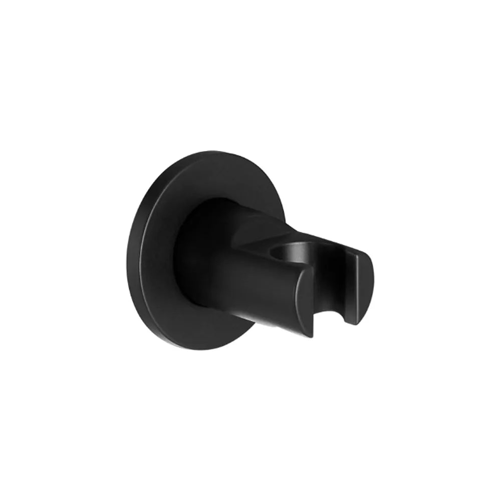 Soporte a pared para ducha con diseño circular en acabado color negro mate Round Roca - Vista 1