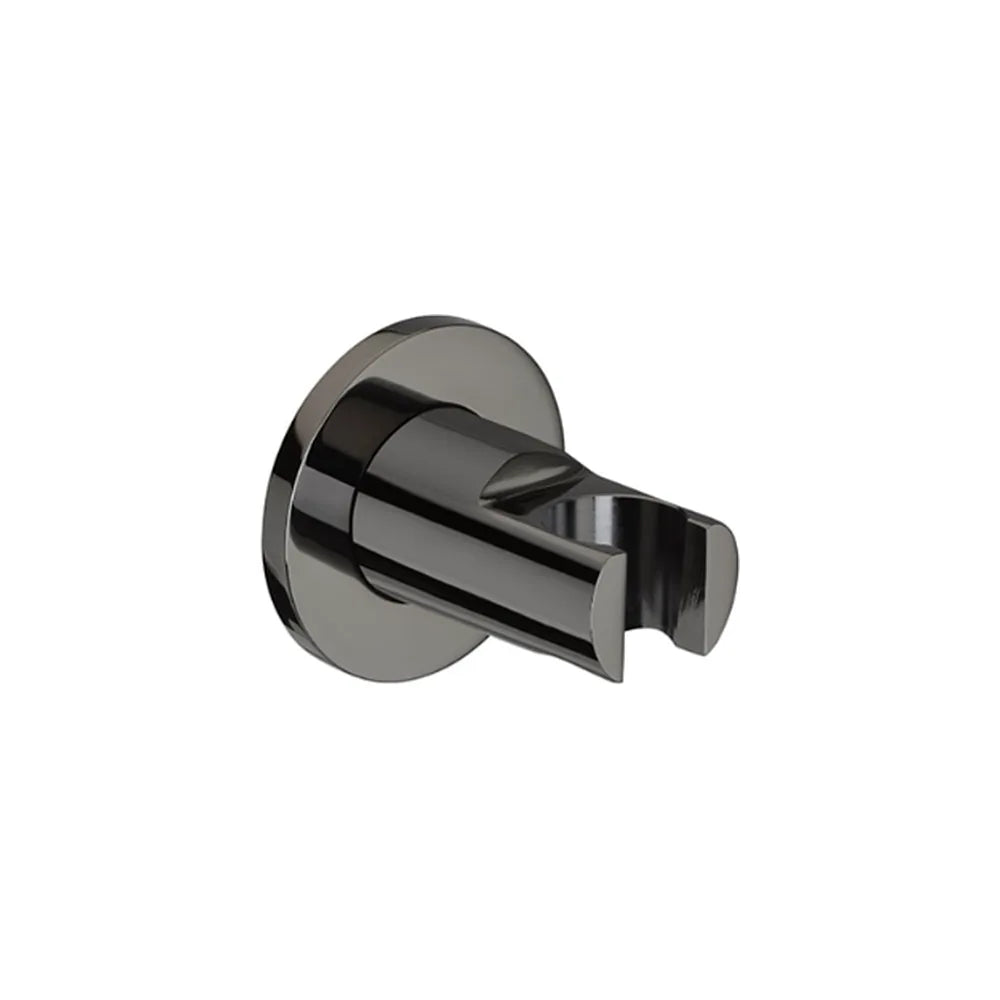Soporte de pared para ducha con diseño circular y un acabado en color negro titanio Round Roca - Vista 1