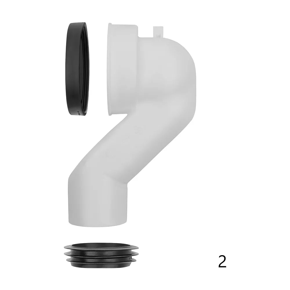 Inodoro a Suelo Rimless Adosado a Pared con Cisterna Empotrada Doble Descarga Basic Tank Colección The Gap Round Roca - Vista 5
