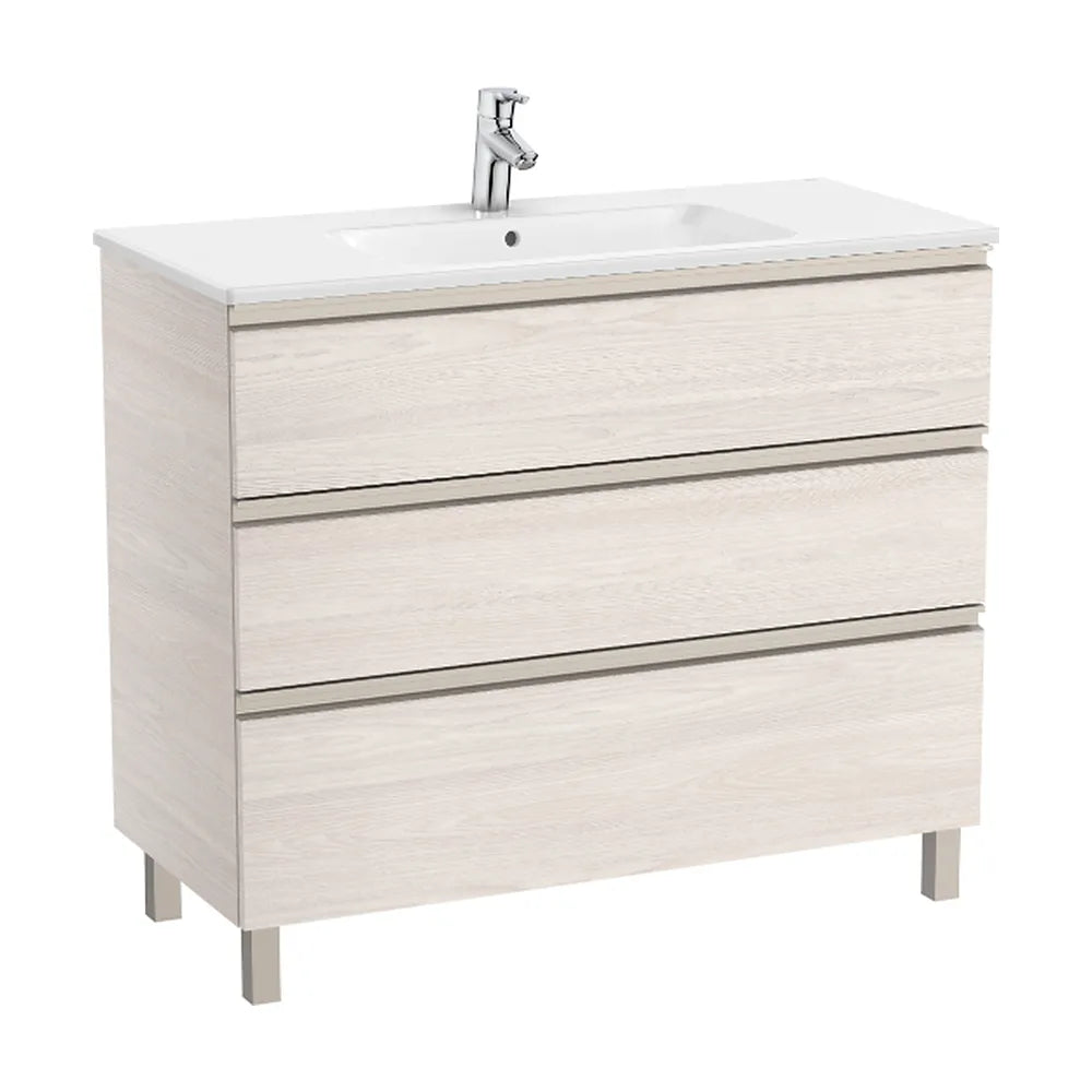 Mueble de Baño con Lavabo Central y Nórdico Unik de 100,5 cm Colección The Gap Fresno Roca - Vista 2