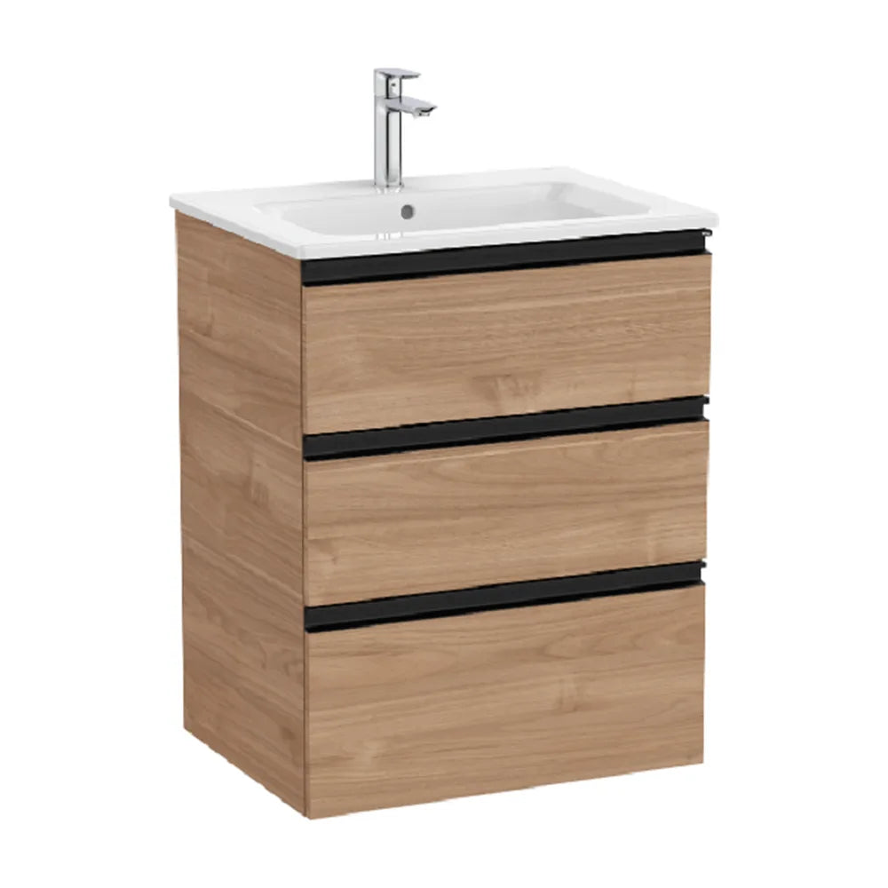 Mueble de Baño con Lavabo Central y Nogal Unik de 60,5 cm Colección The Gap Roca - Vista 1