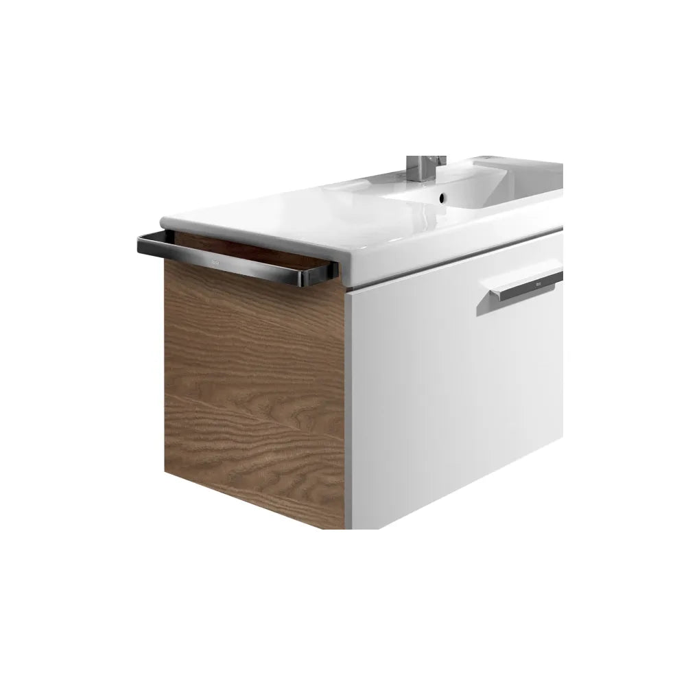 Mueble de baño de 80,5 cm de ancho con lavabo a la izquierda y acabado en nogal Unik The Gap Roca - Vista 2