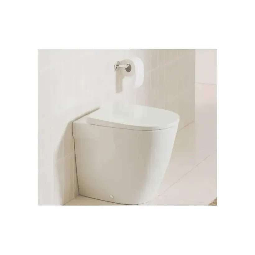 Roca Ona Vaso sanitário com tanque alto de porcelana, com saída dual e acabamento na cor branca