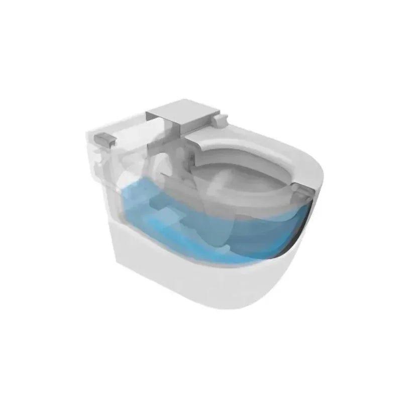 Roca Meridian In Tank Toilette murale de 40 cm de profondeur en porcelaine de couleur blanche