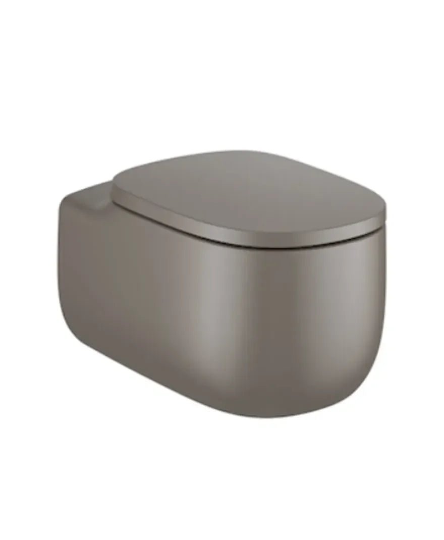 Roca Beyond Toilettes suspendu de 39,5 cm fabriqué en porcelaine avec finition de couleur café