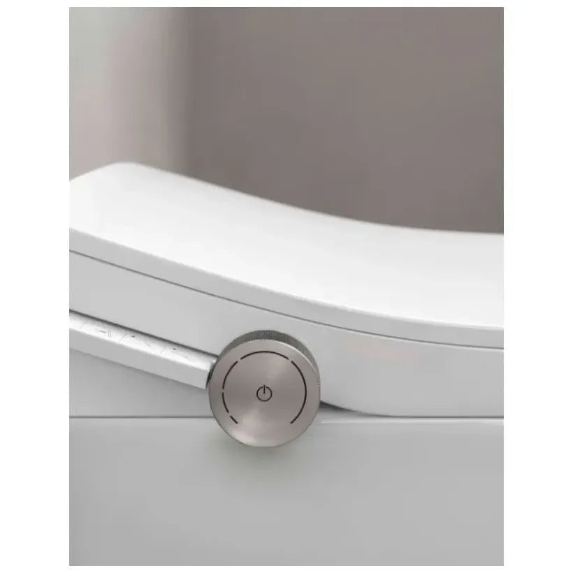 Roca Ona wall-hung smart toilet in white porcelain for concealed tank with wash and dry function