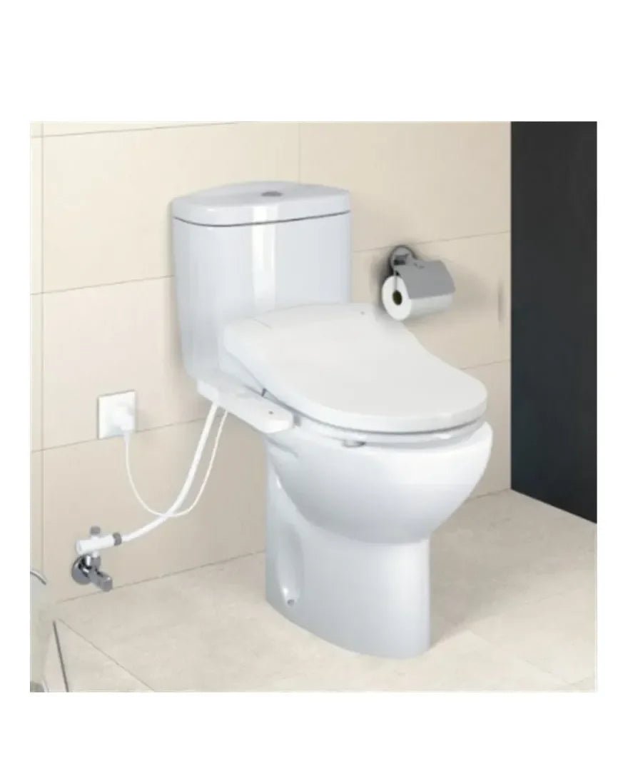Roca Victoria Toilettes complètes de 37 cm fabriquées en porcelaine blanche Multiclean horizontale