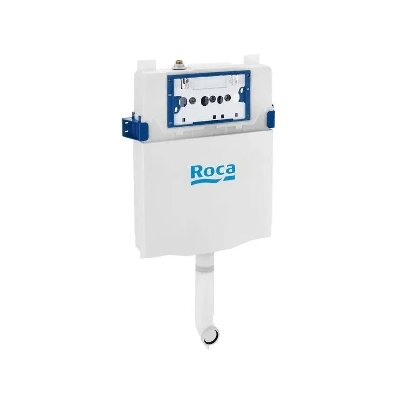 ROCA Paquet de toilettes à sortie duale avec cuvette, abattant amorti gris foncé, réservoir et plaque de commande Rimless