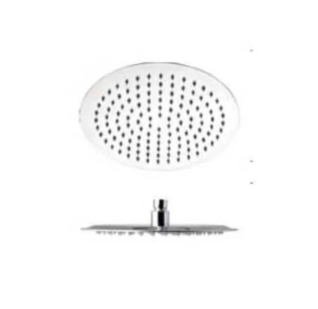 Rociador de ducha circular orientable de acero inoxidable y acabado pulido anticalcáreo Marennes de Aquore 0