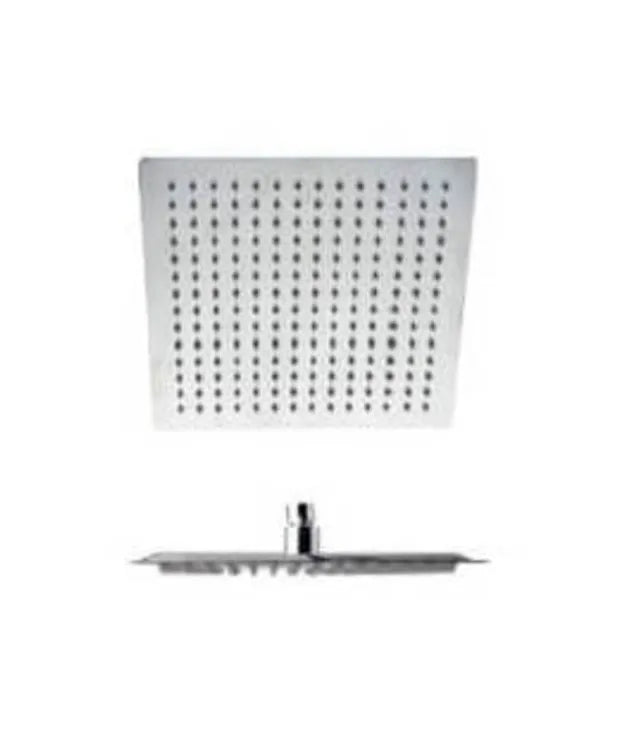 Rociador de ducha cuadrado orientable de acero inoxidable y acabado pulido espejo anticalcáreo Marennes de Aquore 0