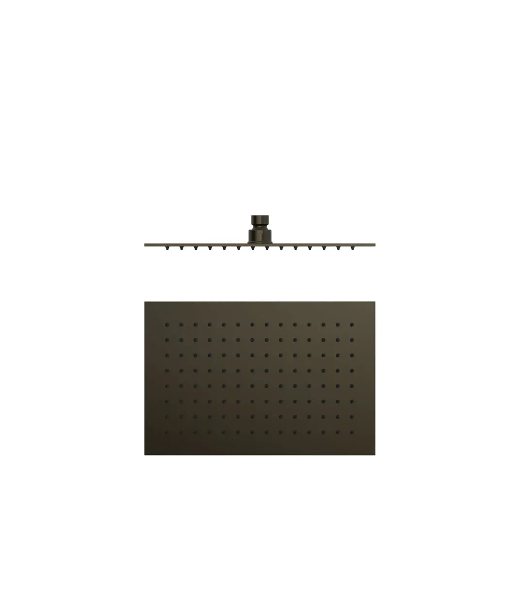 Rociador de ducha extrafino con rótula orientable de bronce acabado negro Tres 0