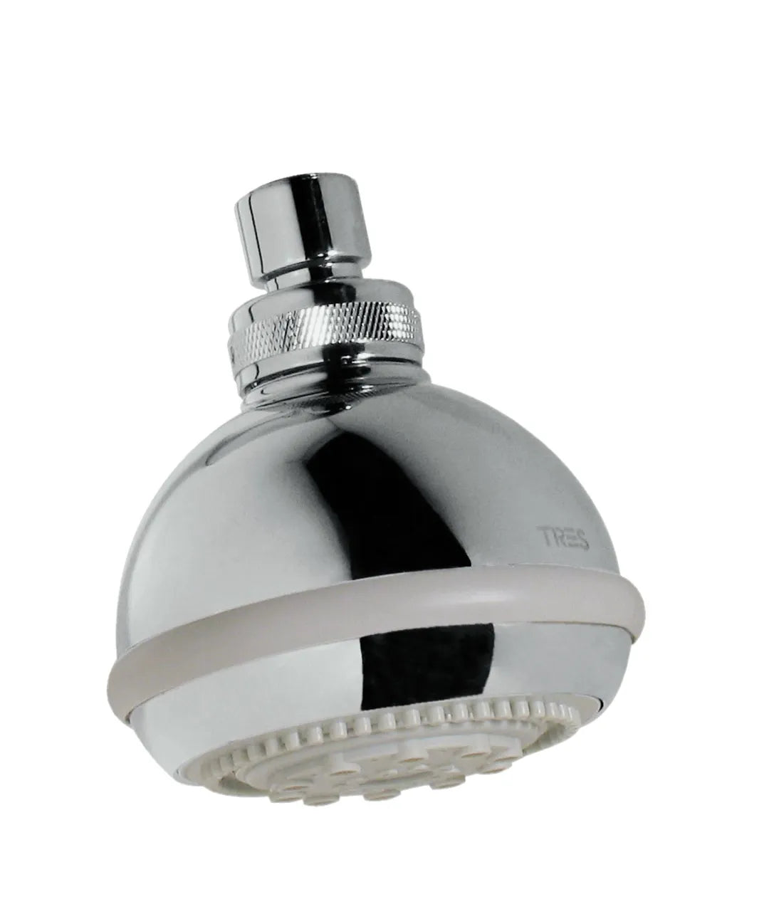 Rociador para ducha con rótula orientable y varios tipos de chorros con acabado cromado Plus Basic TRES 0