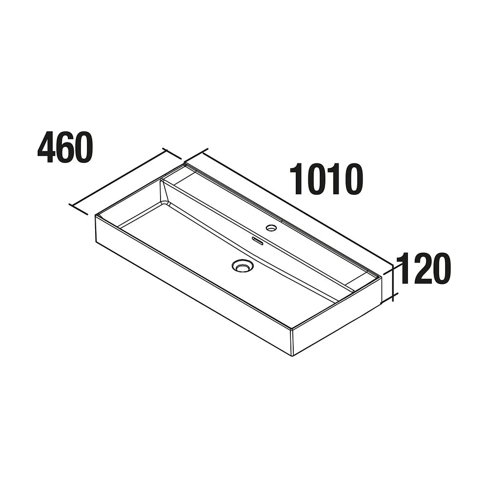 Mueble de Baño con Patas con Lavabo y 3 Cajones Salgar Spirit 100 cm Blanco Brillo - Vista 8