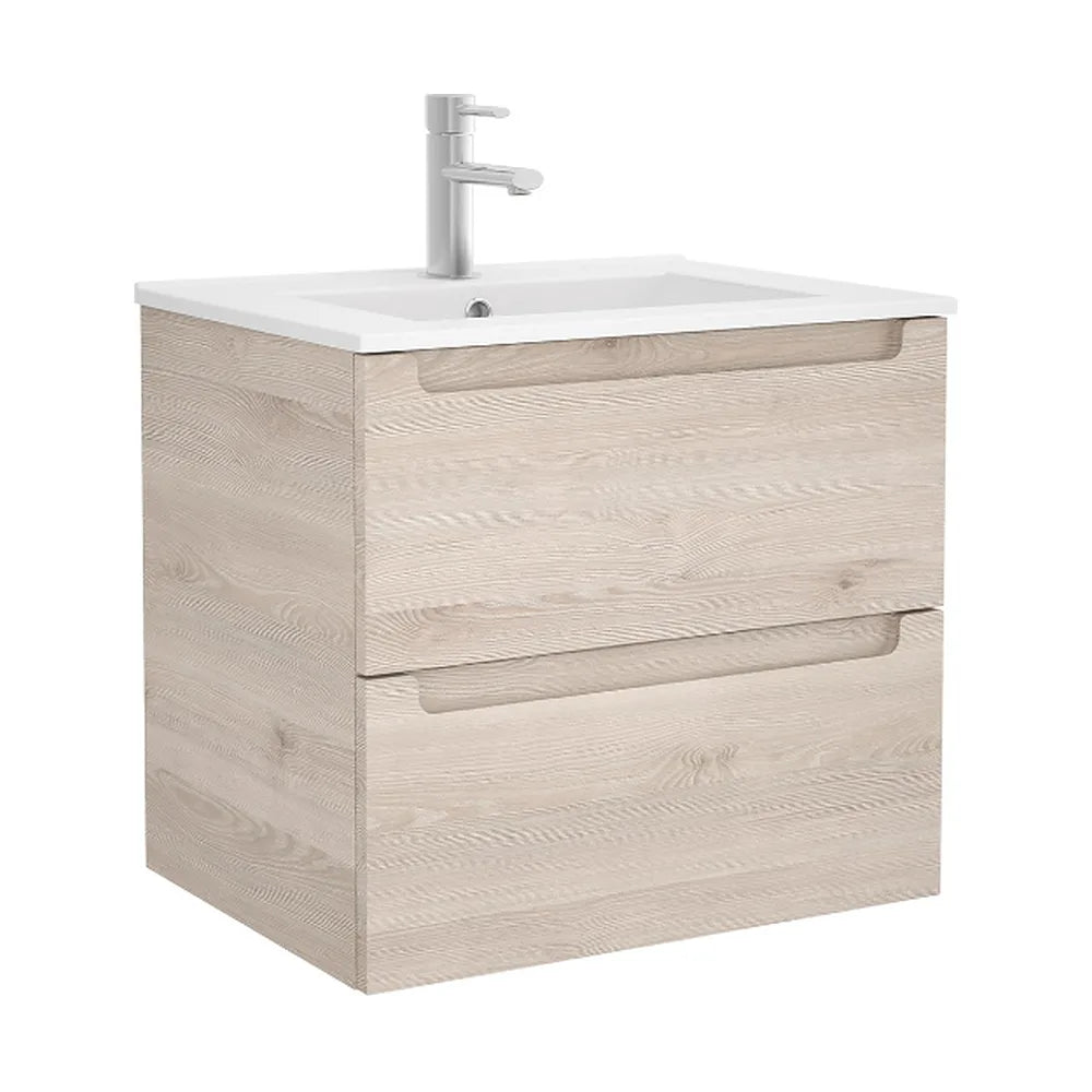 Mueble de Baño 2 Cajones Salgar Monterrey 60 cm Roble Natural - Vista 1