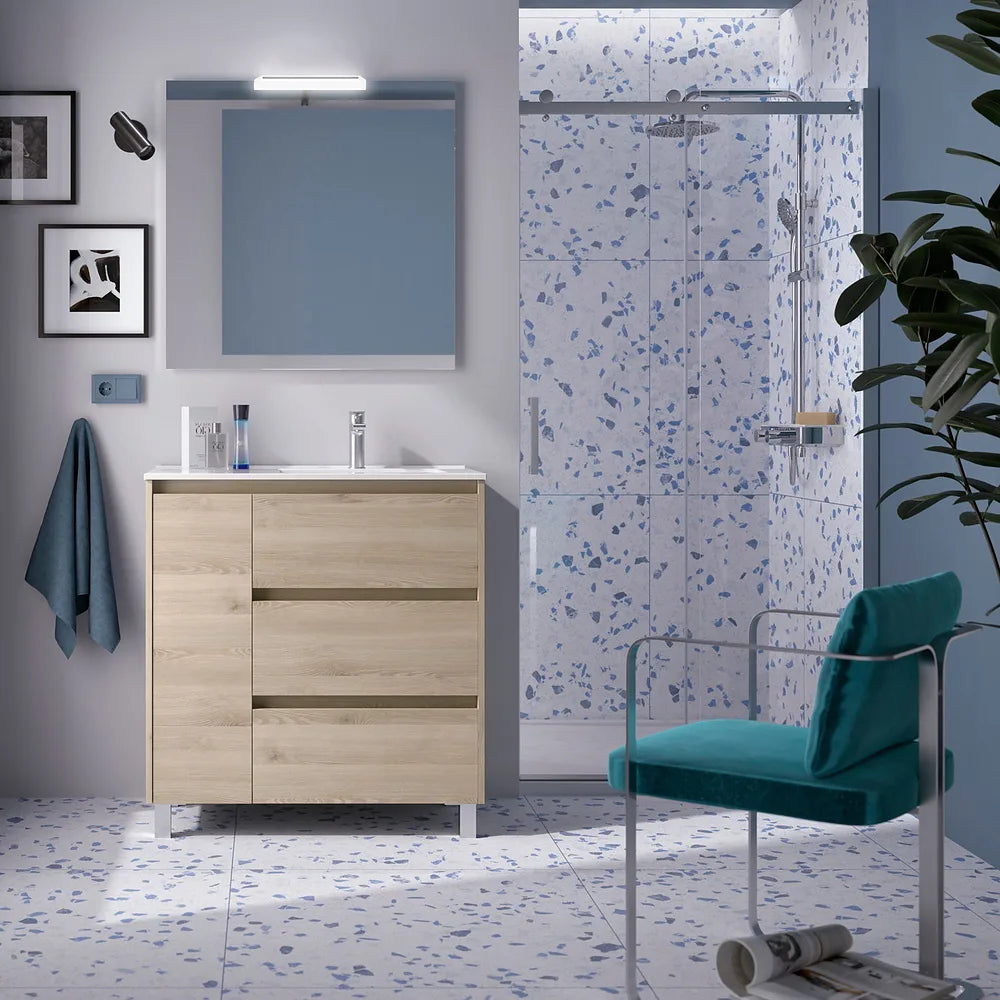 Mueble de Baño con Puertas Salgar Noja Roble Natural - Vista 1