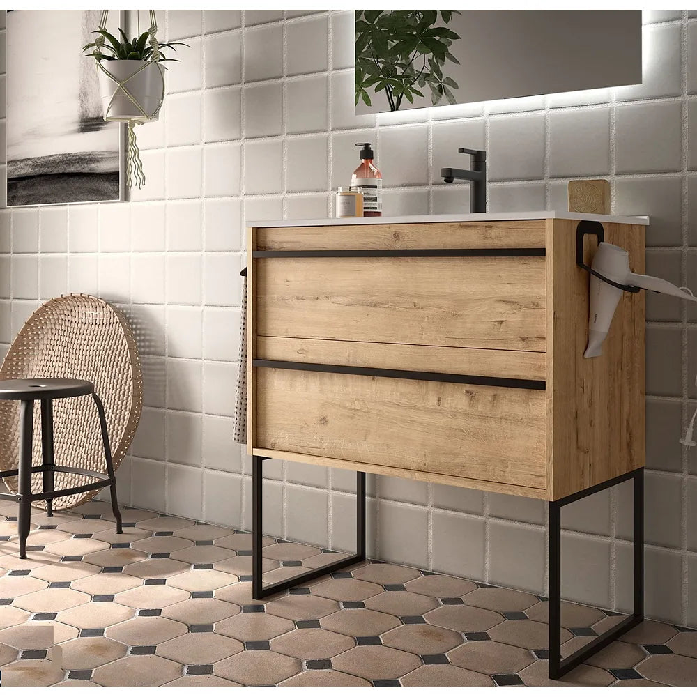 Mueble de Baño con Lavabo y 2 Cajones Salgar Attila - Vista 2
