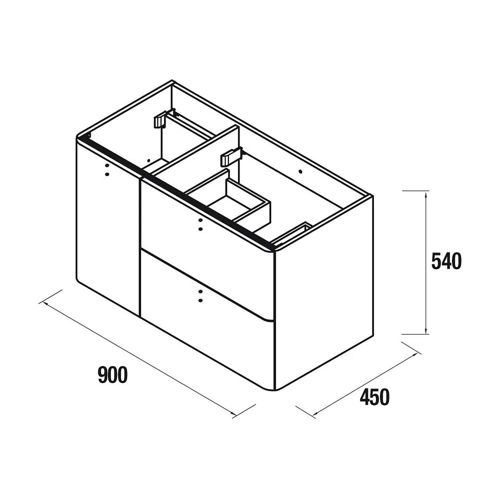 Mueble de Baño con Lavabo Salgar Uniiq 90 cm - Vista 7